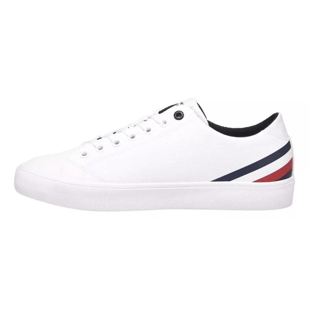 Tommy Hilfiger Th Hi Vulc Core Low LTH Stripes Sneaker Men - WHT