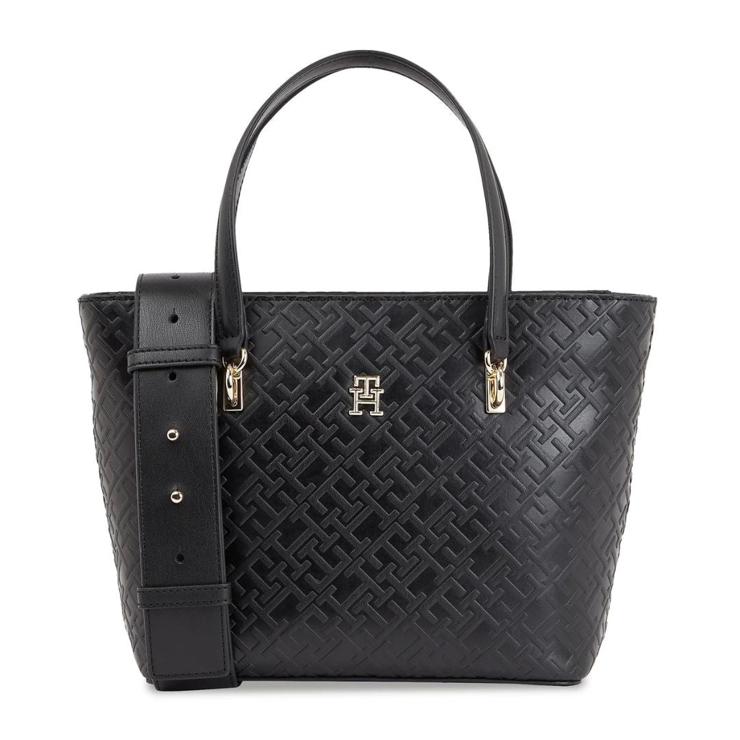 Tommy Hilfiger Bags Aw0aw16002 Black Tote - Main Image