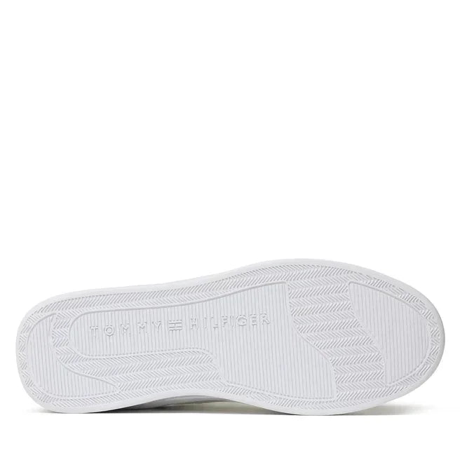 Tommy Hilfiger TH Woven Basket Sneaker Women FW0FW07289 - WHT - Shoes