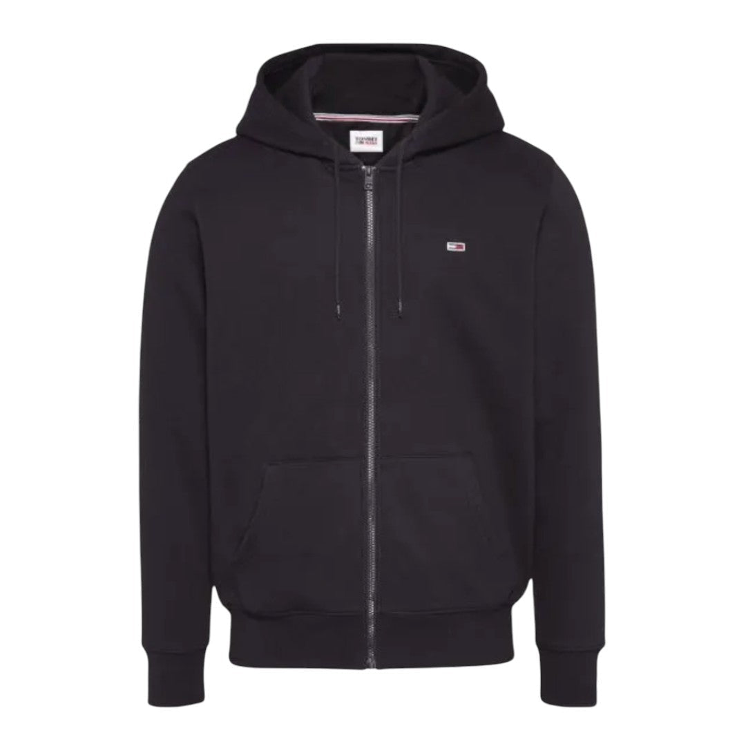 Tommy Jeans TJM Fleece Zip Thru Hoody Men DM0DM09592-BLK - Black / S