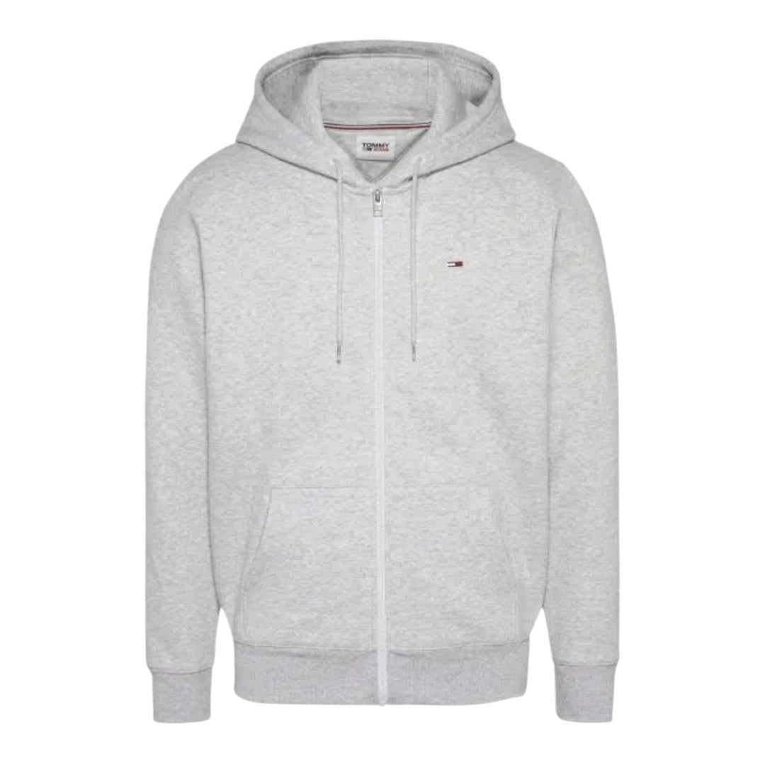 Tommy Jeans TJM Fleece Zip Thru Hoody Men DM0DM09592-GRY - Light Gray / S