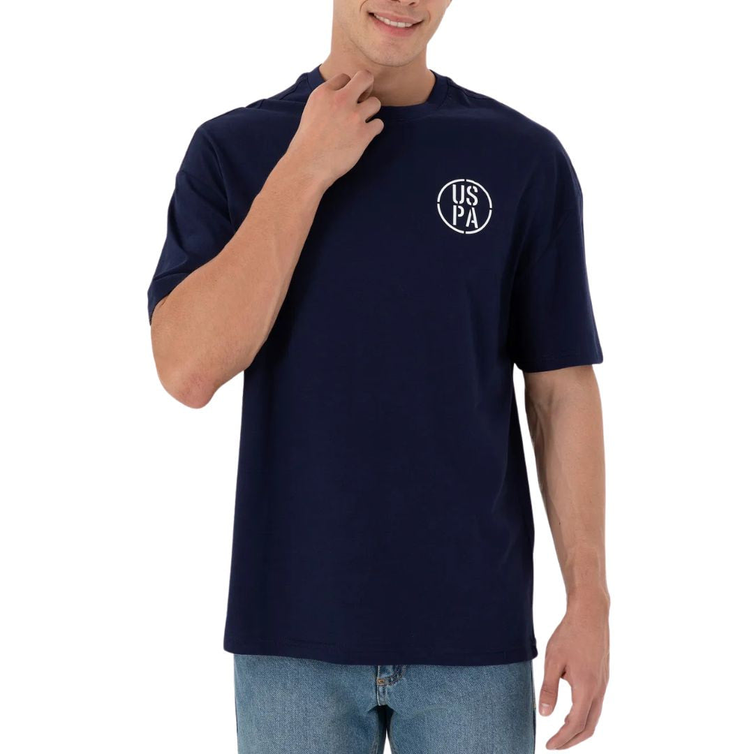 U.S. POLO ASSN. Crew Neck Logo T-Shirt Men 150289283-VR027-DRKNVY - Dark Navy / M