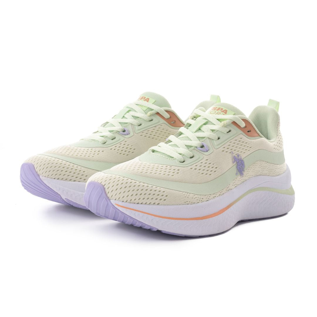 U.S. POLO ASSN. Genesis WMN 5FX Sneakers Women - GRNORG - Green/ Orange / 39