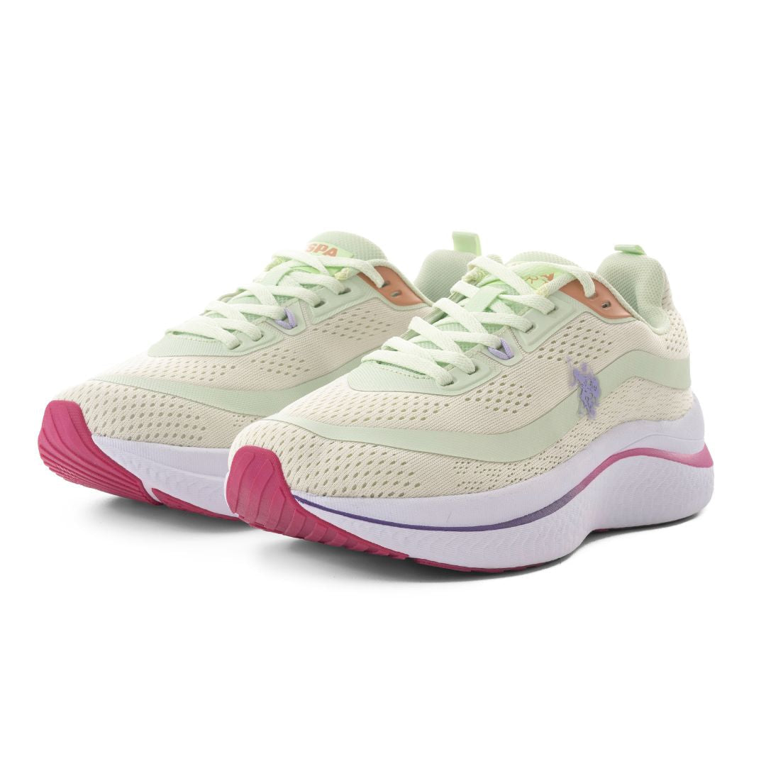 U.S. POLO ASSN. Genesis WMN 5FX Sneakers Women - GRNPNK - Green/ Pink / 38