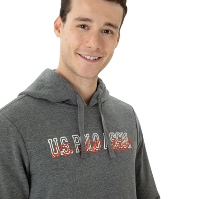 U.S. POLO ASSN. Men’s Anthracite Melange Sweatshirt 50274057-VR081 - Grey