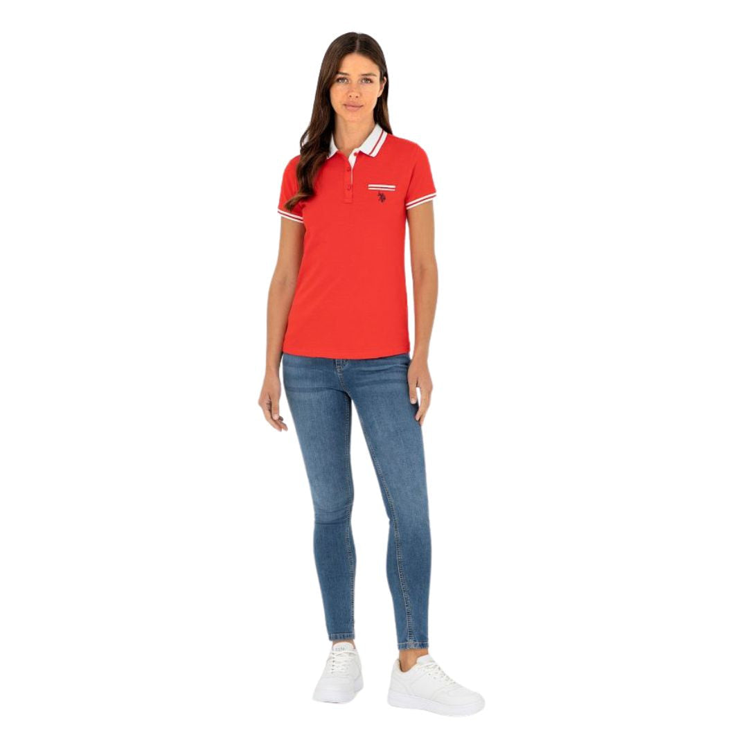 U.S. POLO ASSN. Polo Shirt Women 1381534-VR213-RED