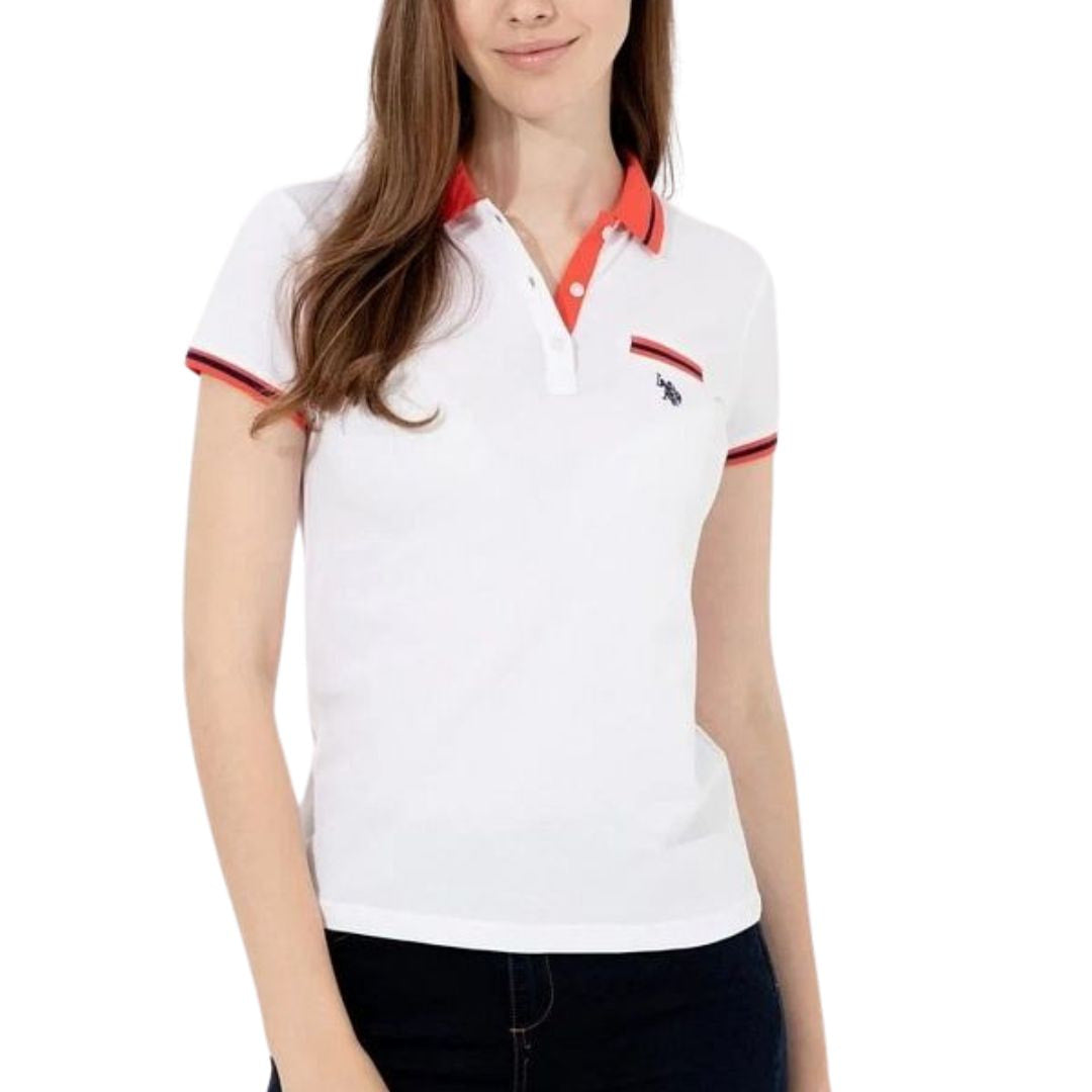 U.S. POLO ASSN. Polo Shirt Women 1381534-VR213-WHT - S / White