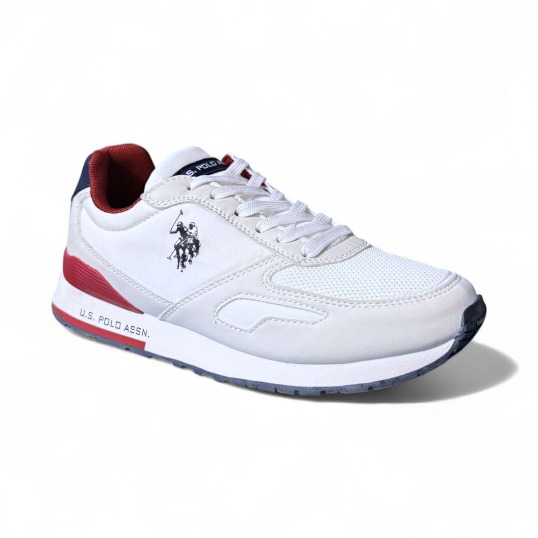 U.S. POLO ASSN. TABRY 006RL-WHTRED