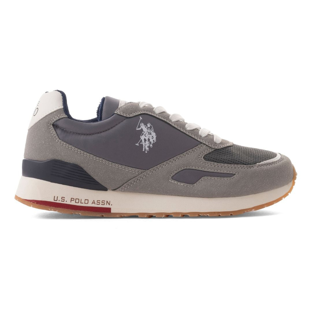 U.S. POLO ASSN. TABRY 006S-LGTGRYRED - Light Gray/ Red / 40