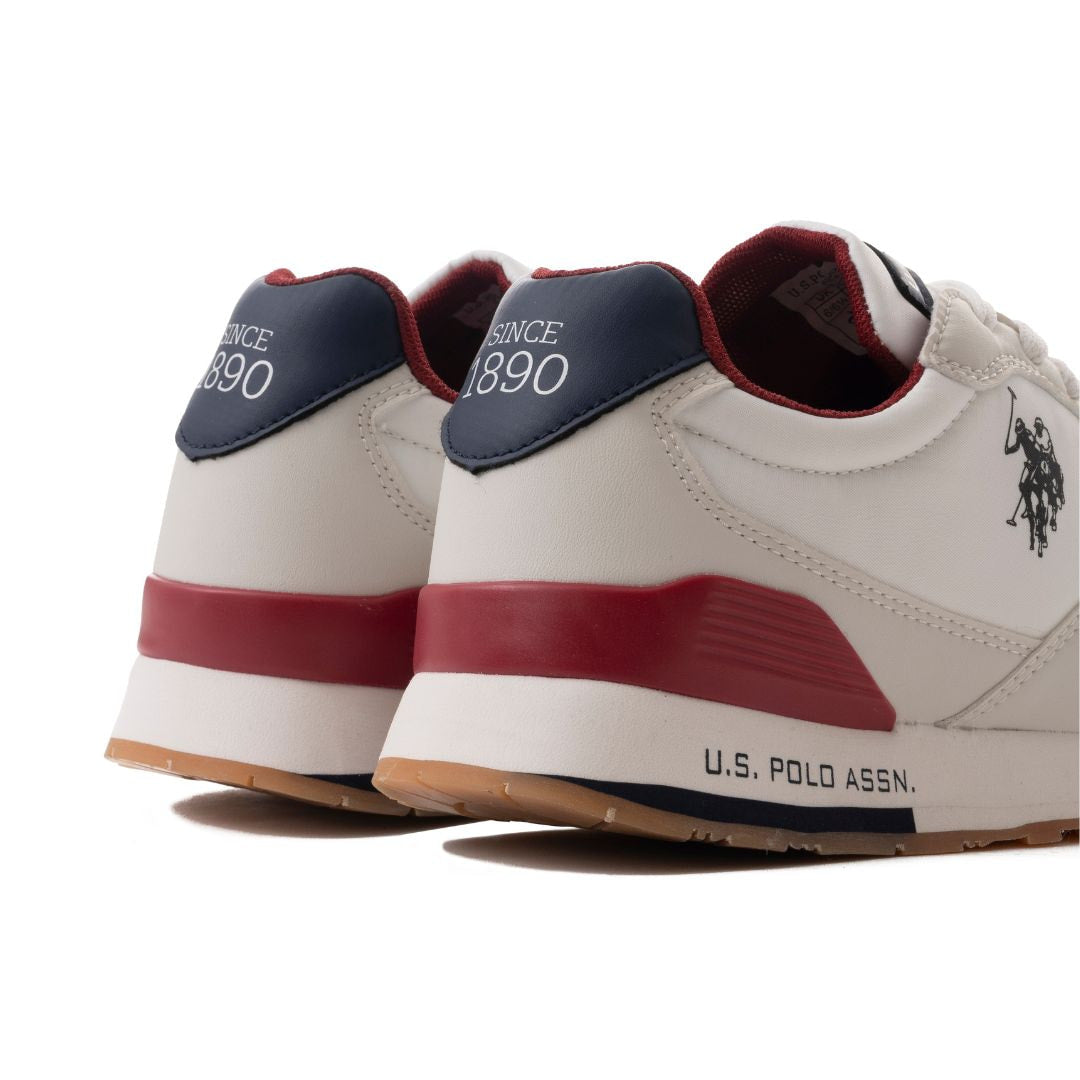 U.S. POLO ASSN. TABRY 006SL-WHTRED