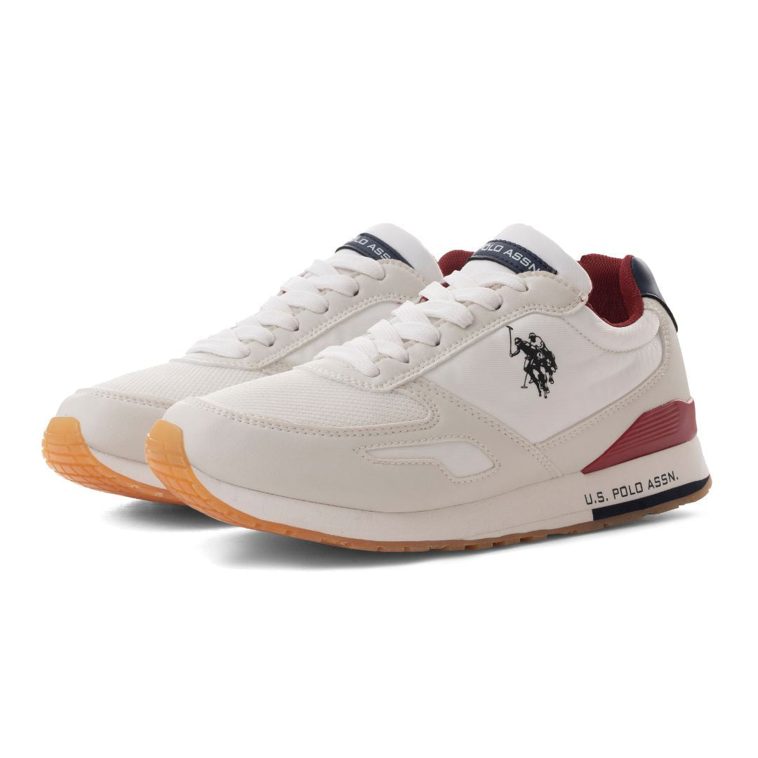 U.S. POLO ASSN. TABRY 006SL-WHTRED