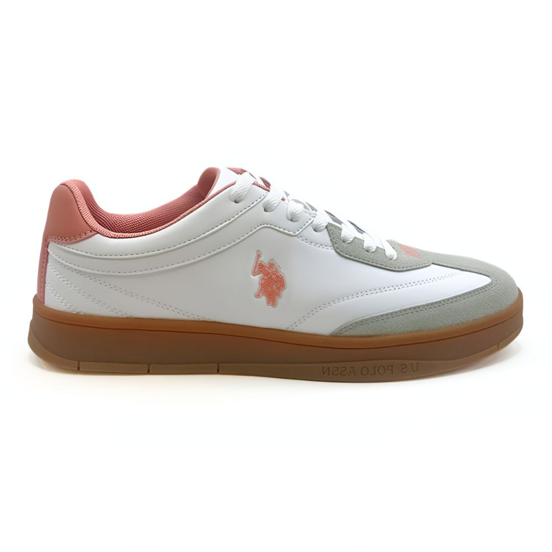 U.S. POLO ASSN. Vale WMN Glb 5Fx Sneakers - WHTPNK - White/ Pink / 37