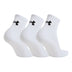 Under Armour UA Core Quarter 3-Pack Socks - 3 Pairs / 40-47 / White - Accessories