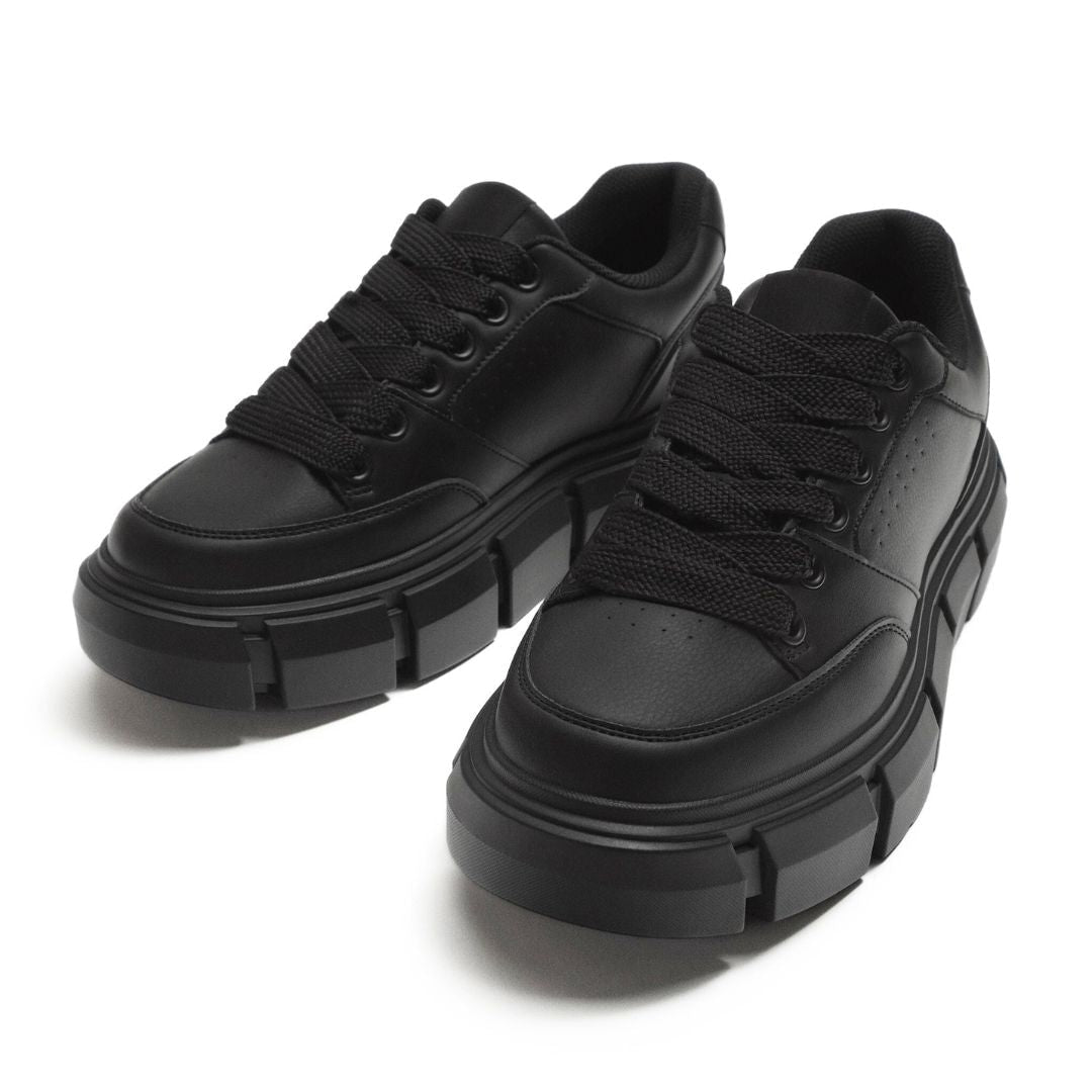 ZARA CHUNKY LACE UP SNEAKERS 2939-320-BLK