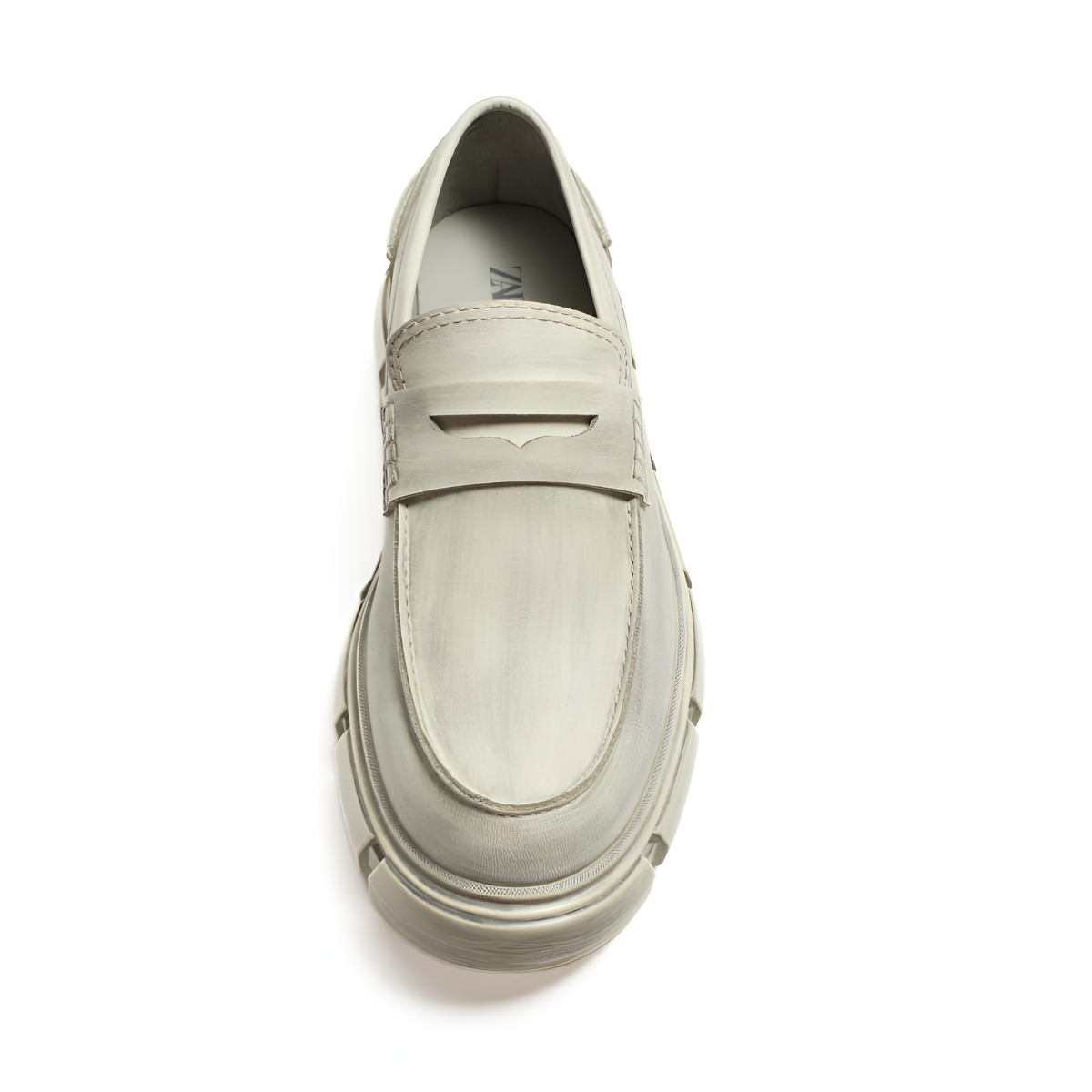 ZARA CHUNKY WORN LOAFERS 2647-520-GRY