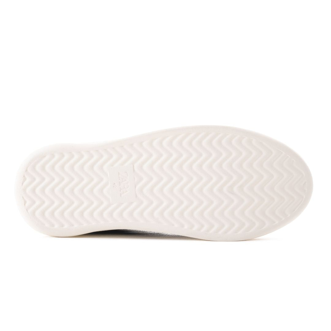 ZARA MONOCHROME CHUNKY SOLE SNEAKERS 2255-120-BLKWHT