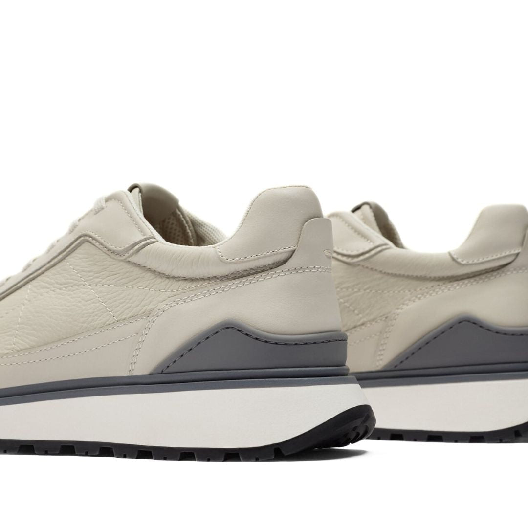 ZARA Retro Leather Trainer Men 2315-920-GRY