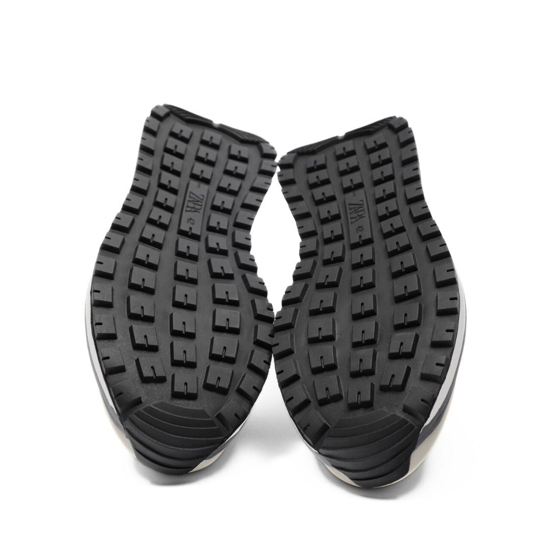 ZARA Retro Leather Trainer Men 2315-920-GRY