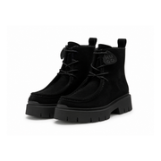 HUGO BOSS Lace-up suede boots Women 50552723 - BLK