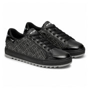 KARL LAGERFELD PARIS Monogram Low Top Sneakers Men - BLK