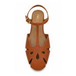 ZARA Leather Crab2 Sandals Women 1615-022 - TAN