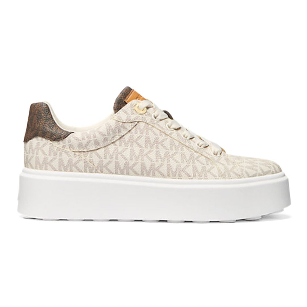 Michael Kors Romey Two-Tone Signature Logo Platform Sneaker - CRM
