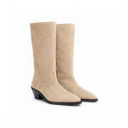 HUGO BOSS Cuban heel Suede boots Women 50557662 - BEG