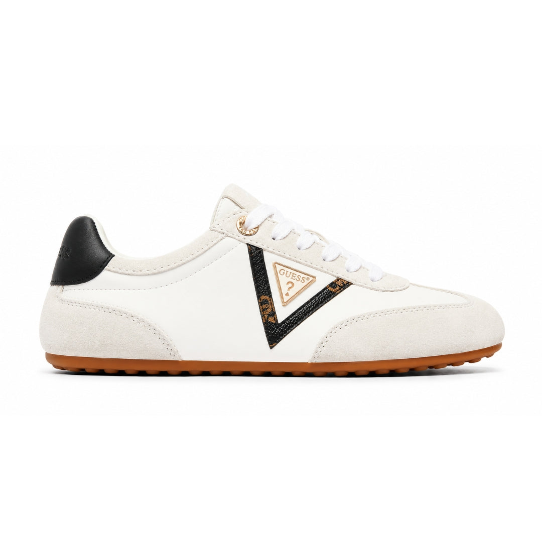 GUESS Relli Genuine Leather Sneakers Women - WHT