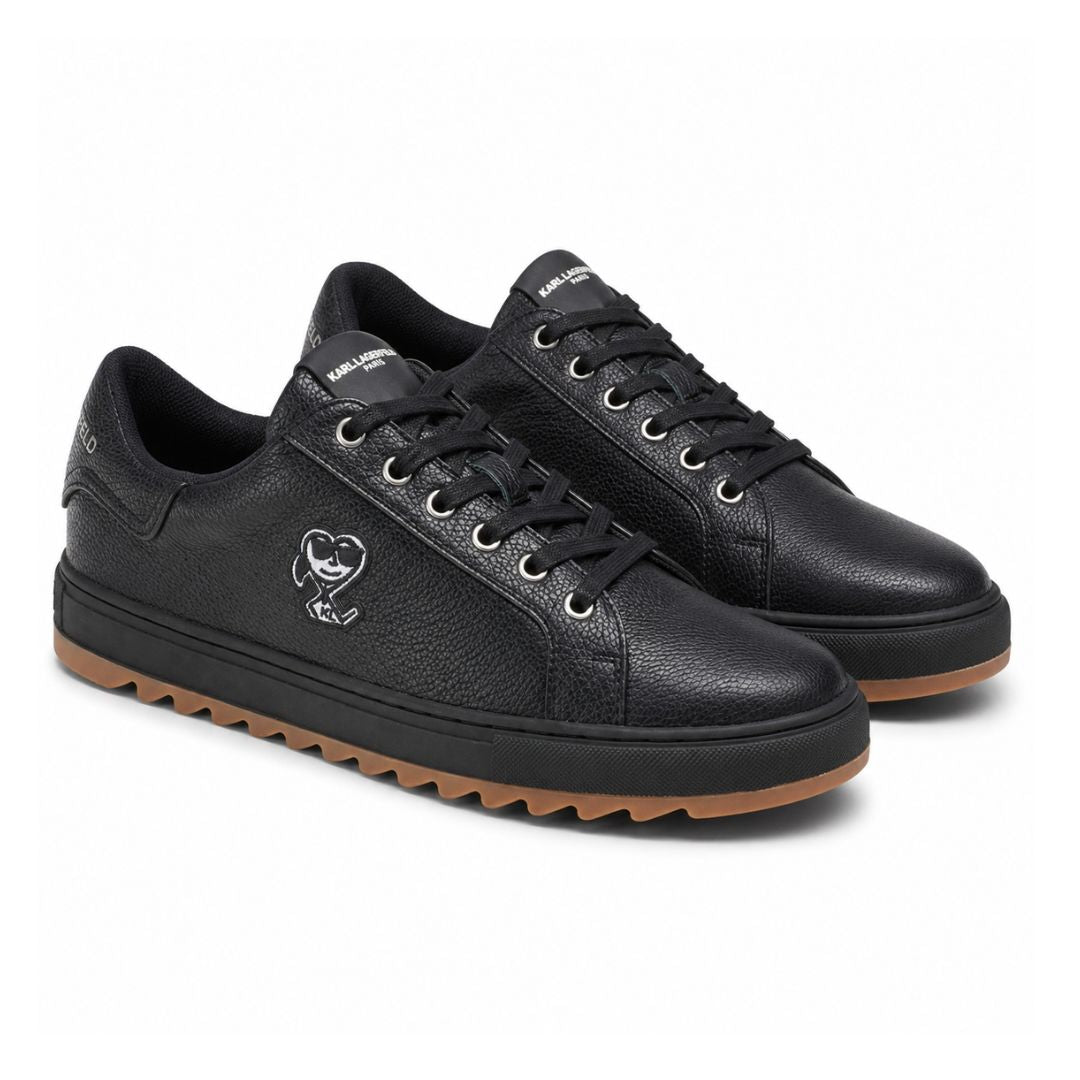 KARL LAGERFELD PARIS Patch Low Top Sneakers Men - BLK