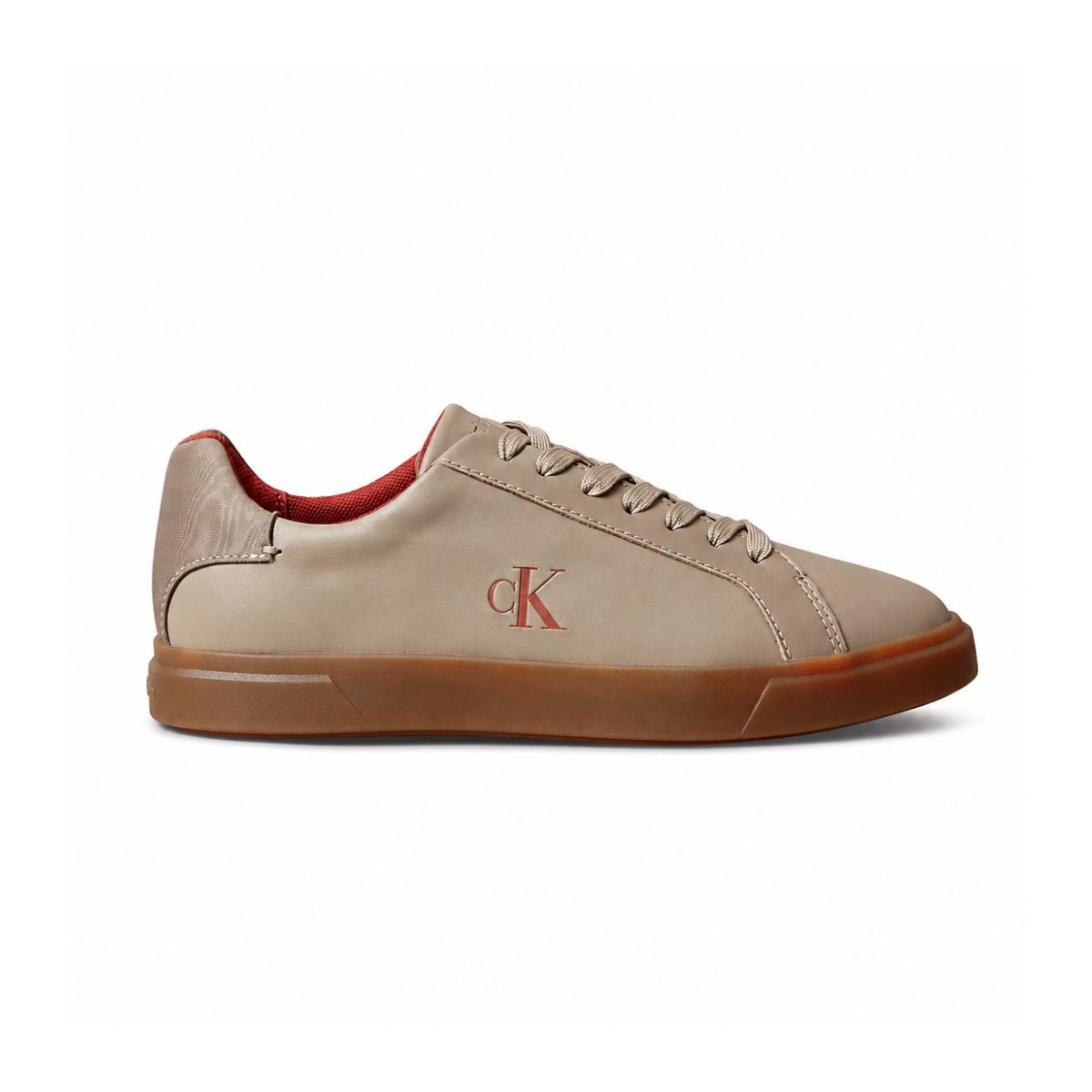 Calvin Klein Low PRO CUPS Leather Sneakers Women HW0HW02845 - BRN