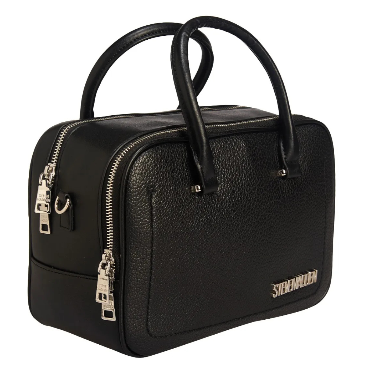 Steve Madden Bchipp Double Compartment Satchel Handbag Women - BLK