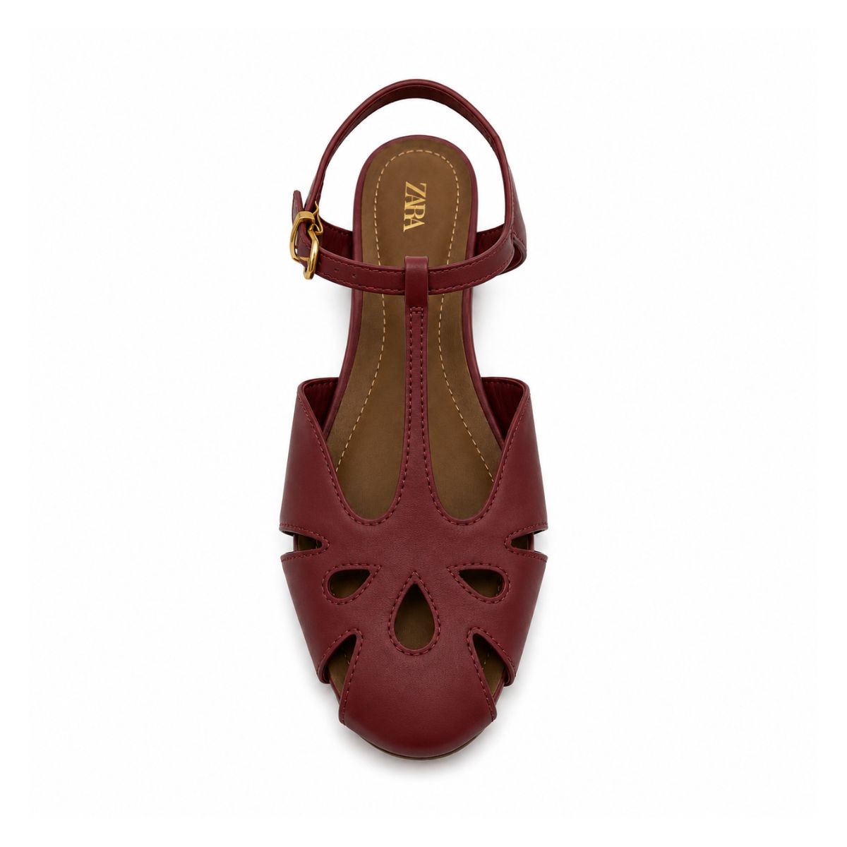 ZARA Leather Crab2 Sandals Women 1615-023 - BUR