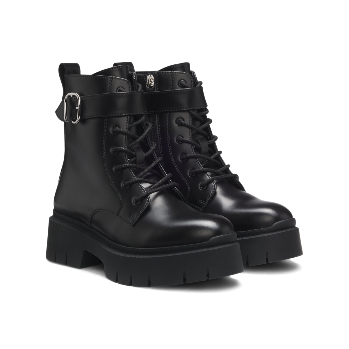 HUGO BOSS Faux-leather boots Women 50548781 - BLK