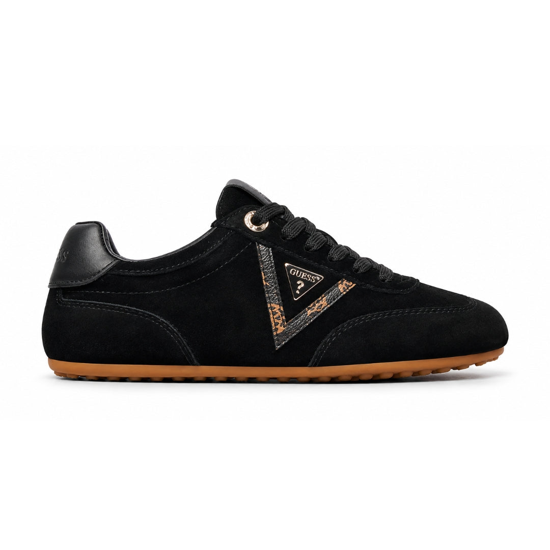 GUESS Relli Genuine Leather Sneakers Women - BLK
