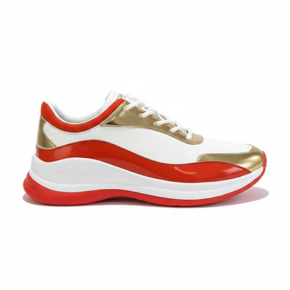 KARL LAGERFELD PARIS Coty Everyday Lace Up Sneakers Women - ORGGLD