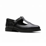 Clarks Tapa Hope Youth Black Leather Women  - BLK