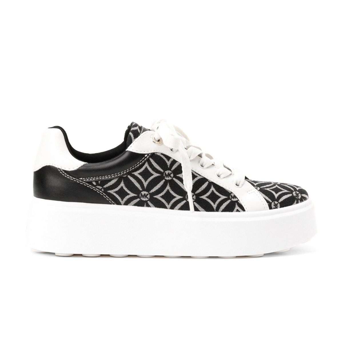 Michael Kors Romey Logo Jacquard Platform Sneaker - BLK