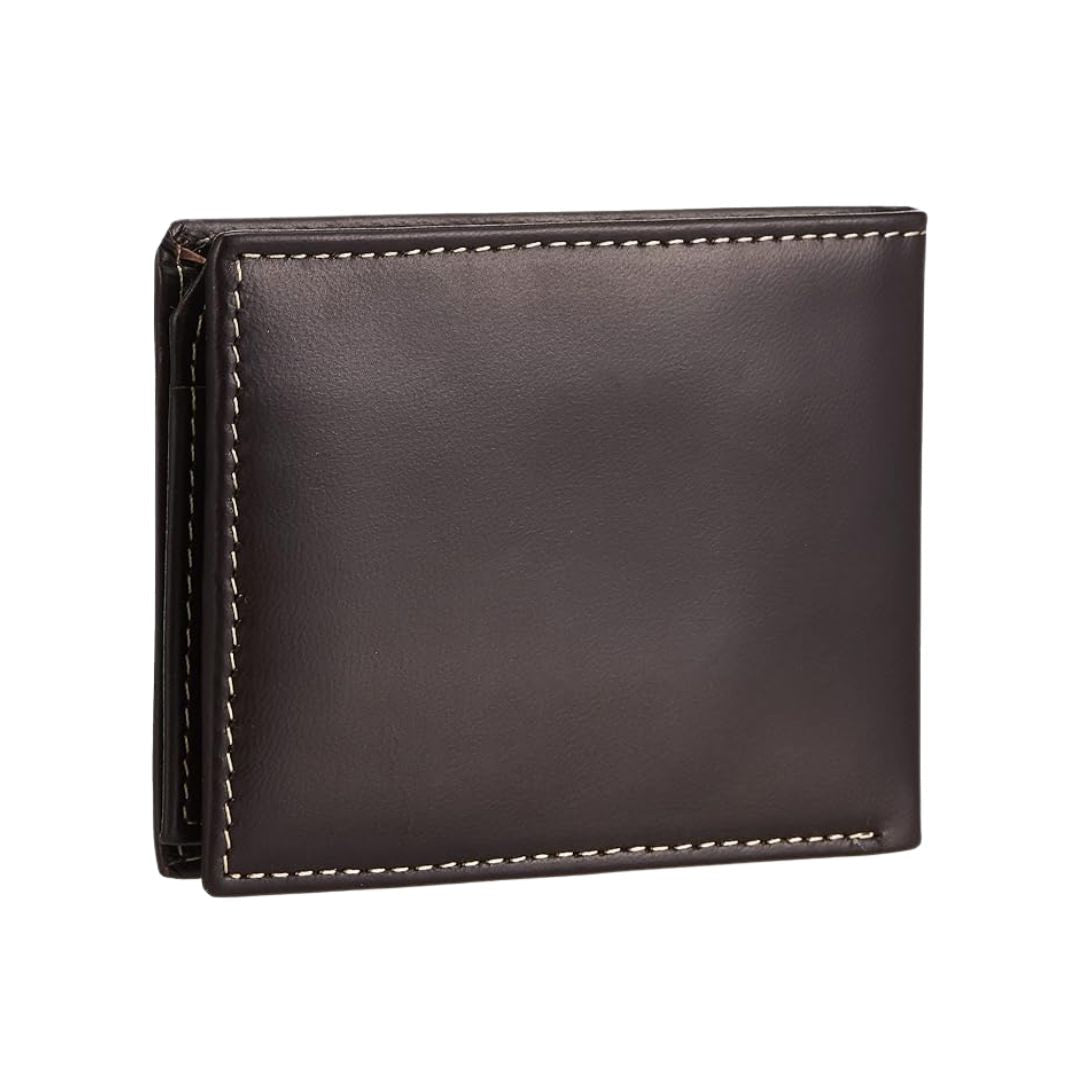 Timberland Passcase Leather Wallet with Attached Flip Pocket - DRKBRW - Brown