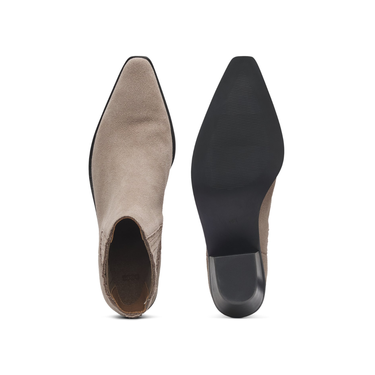 HUGO BOSS Cuban-heel ankle boots Women 50548781 - BEG