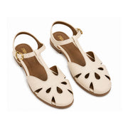 ZARA Leather Crab2 Sandals Women 1615-023 - CRM