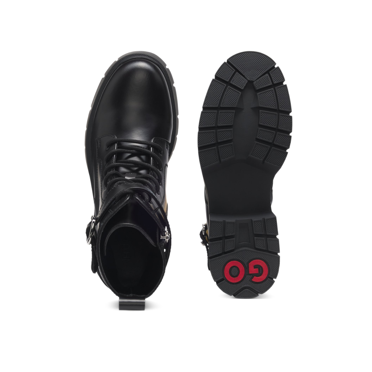 HUGO BOSS Faux-leather boots Women 50548781 - BLK