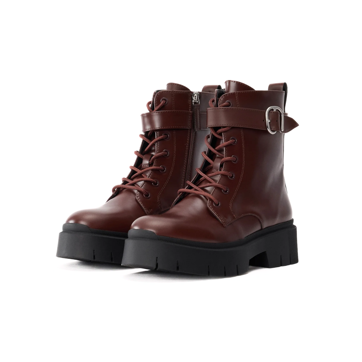 HUGO BOSS Faux-leather boots Women 50548781 - BRN