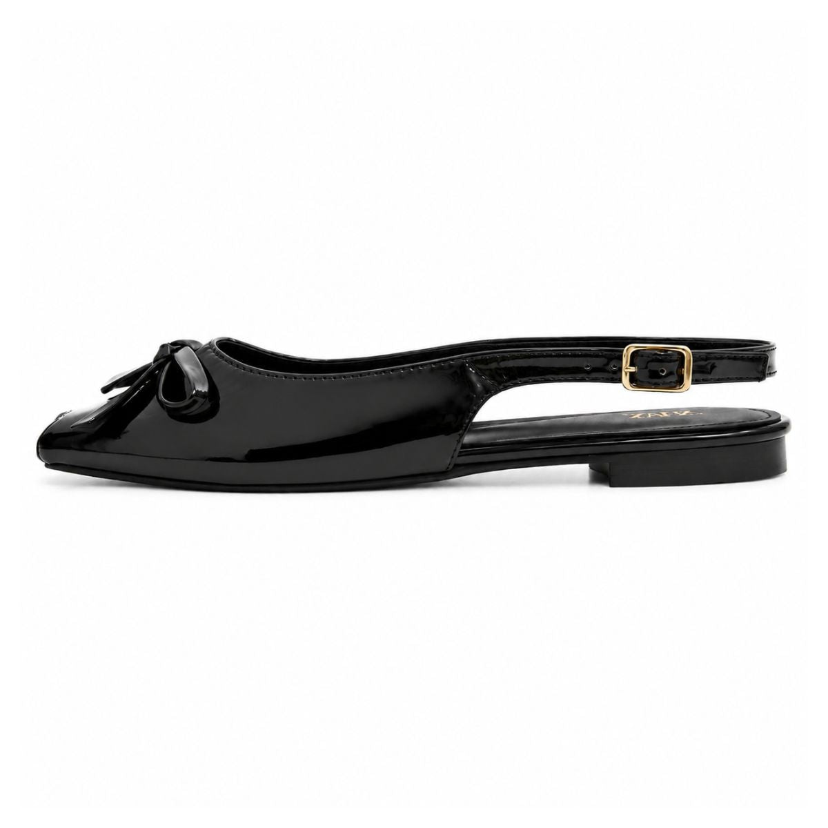ZARA Slides2 Leather SANDALS Women 2612-117 - BLK