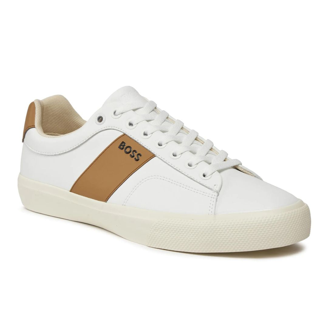 HUGO BOSS Aiden TENN LTB Trainers Men 50512366-WHT