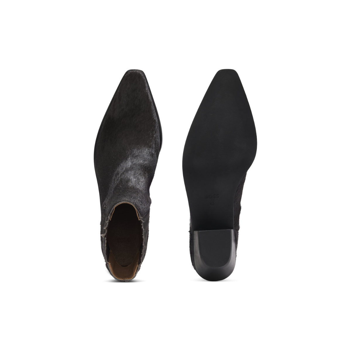 HUGO BOSS Cuban-heel ankle boots Women 50548781 - BLK