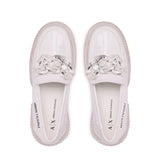 ARMANI EXCHANGE Thick Sole Loafers Womens XDA001-WHT