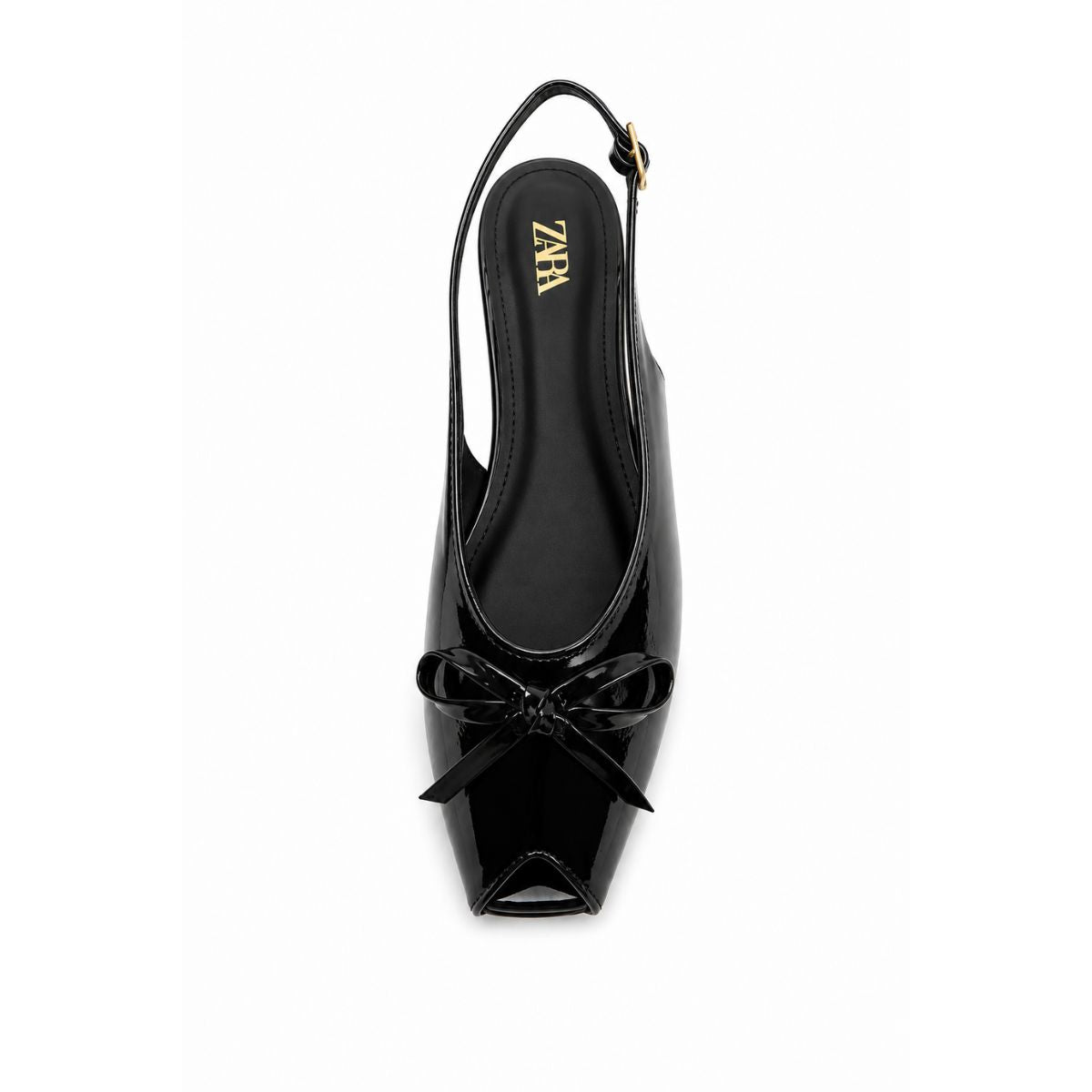 ZARA Slides2 Leather SANDALS Women 2612-117 - BLK