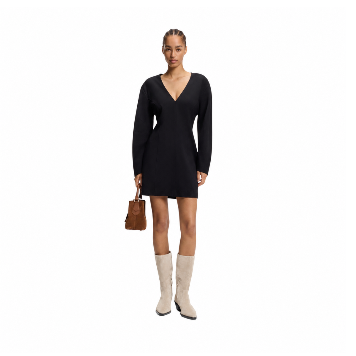 HUGO BOSS Cuban heel Suede boots Women 50557662 - BEG
