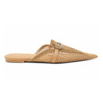 ZARA parkly Rhinestone Flat Sandals Women 1615-011- DRKBEG