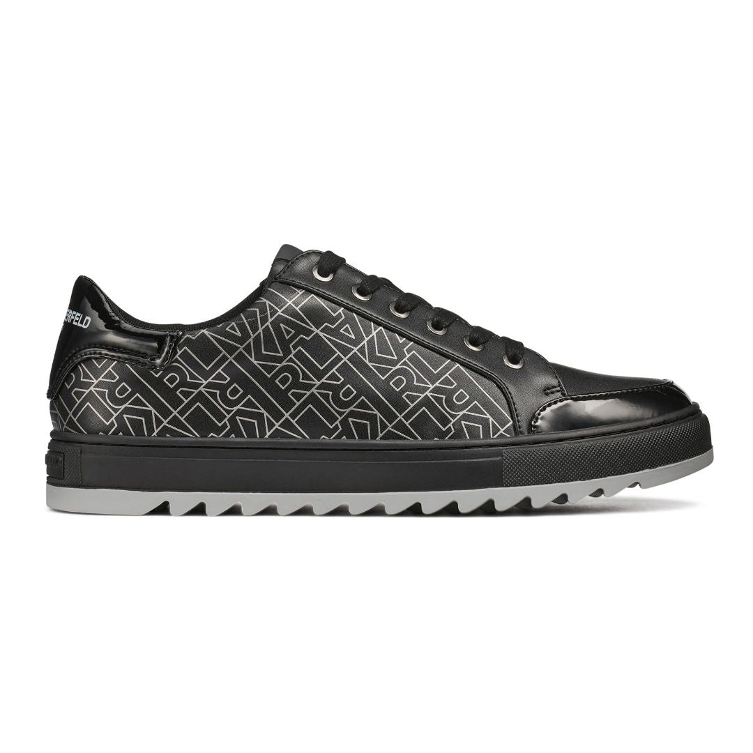 KARL LAGERFELD PARIS Monogram Low Top Sneakers Men - BLK